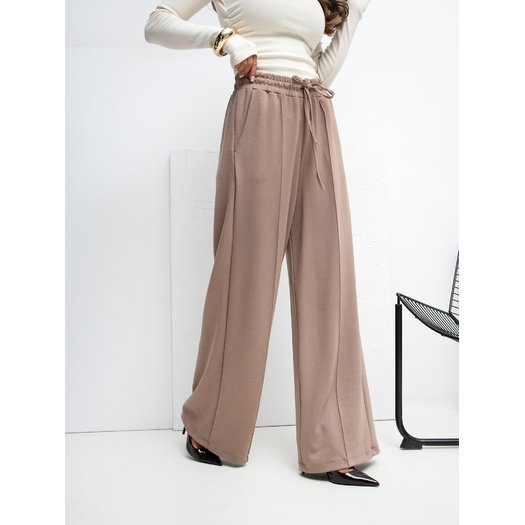 Spodnie dresowe-RV-DR-A1061.80-ciemny bezowy 4