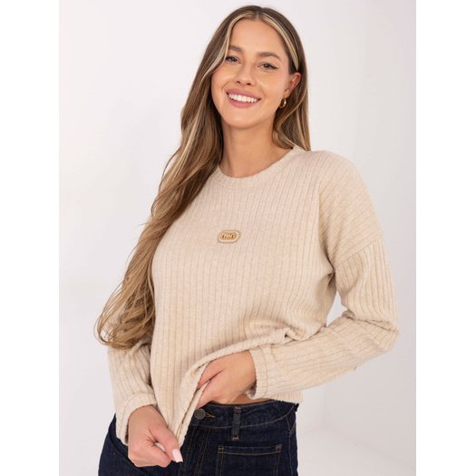 Sweter-RV-SW-A1026.52-beżowy 1