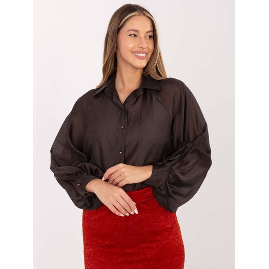 Koszula-IT-KS-28979.63-ciemny brązowy 1