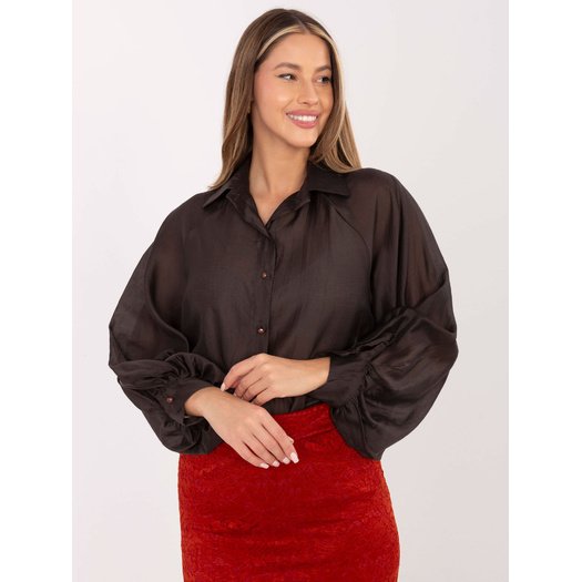 Koszula-IT-KS-28979.63-ciemny brązowy 1