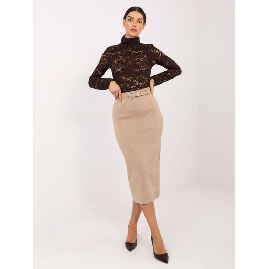 Spódnica-PM-SD-YIS1056.84-ciemny bezowy 1