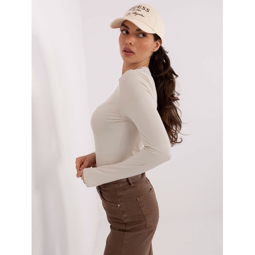 Bluzka-D12099M02788A-jasny beżowy 3