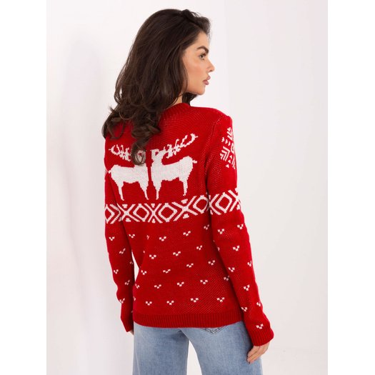 Sweter-MI-SW-19128.34-czerwony 2