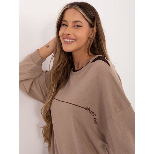 Bluza-RV-BL-A940.60-ciemny bezowy 2