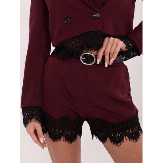 Szorty-IT-SN-FL9965.88-bordowy 4