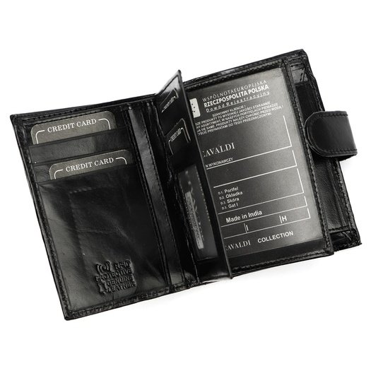 Men’s Wallet Cavaldi 0800L-P-BS RFID