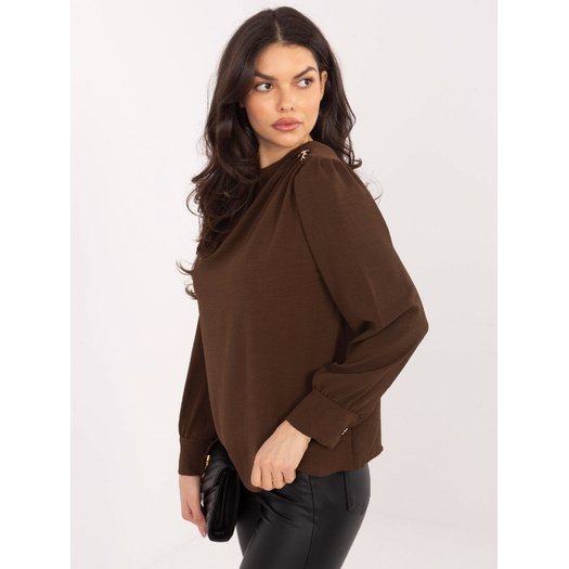 Bluzka-MI-BZ-278519-1.40-brązowy 3