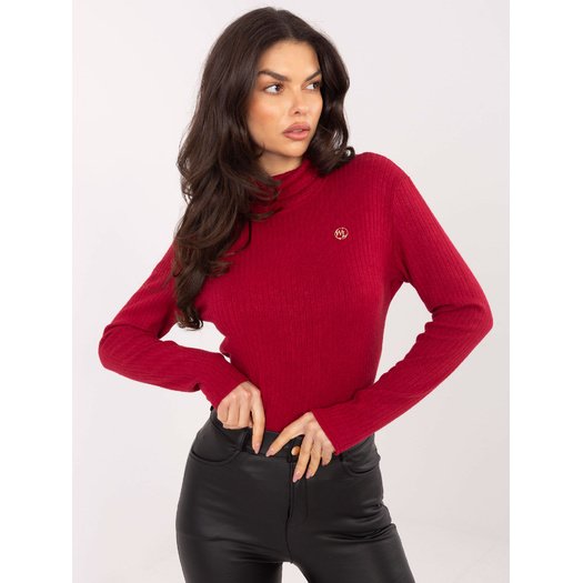 Sweter-LK-SW-510184.01P-bordowy