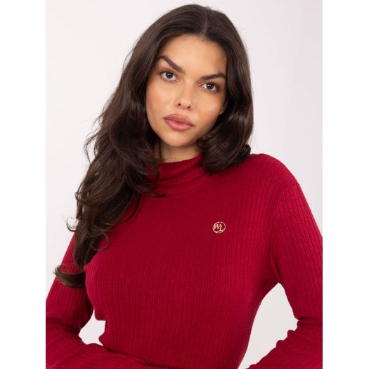 Sweter-LK-SW-510184.01P-bordowy 1