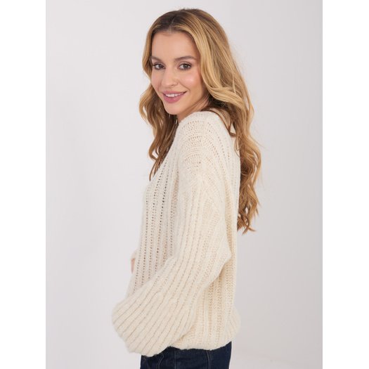 Sweter-MI-SW-1215.97-jasny beżowy 2
