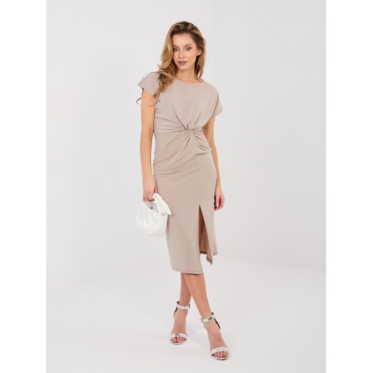 Sukienka-IT-SK-20817.70-ciemny bezowy 1