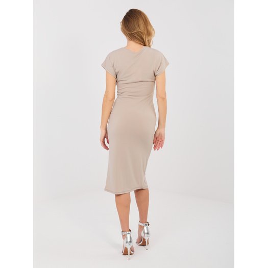 Sukienka-IT-SK-20817.70-ciemny bezowy