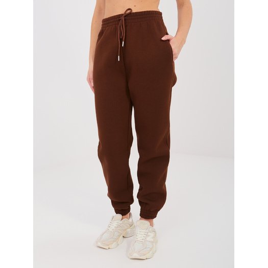 Spodnie dresowe-CLM-DR-1107.98-ciemny brązowy 4