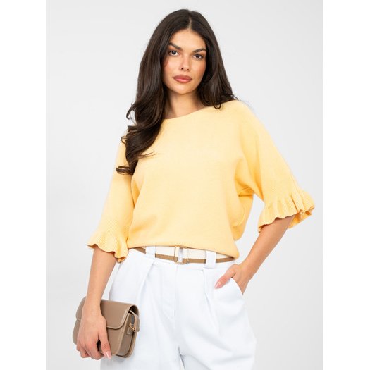 Sweter-IT-SW-99244.98-ciemny ż&oacute;łty 3