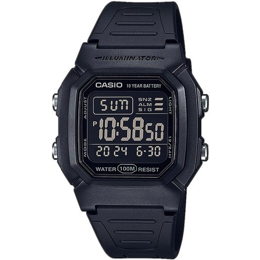 MEN S WATCH CASIO W-800H-1BVES CLASSIC + BOX