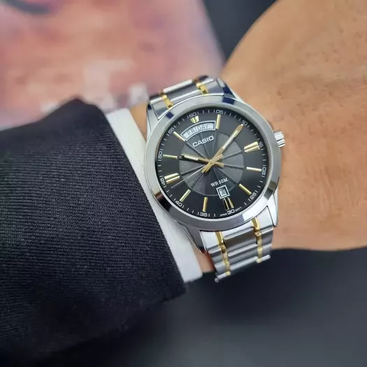 CASIO MTP-1381G-1A MEN S WATCH (zd191d) + BOX