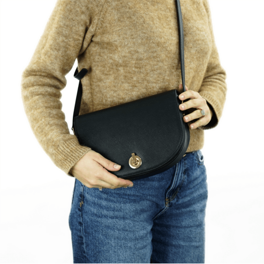 Torba weekendowa podr&oacute;żna sk&oacute;rzana Solier SL39 Astrin czarna 2