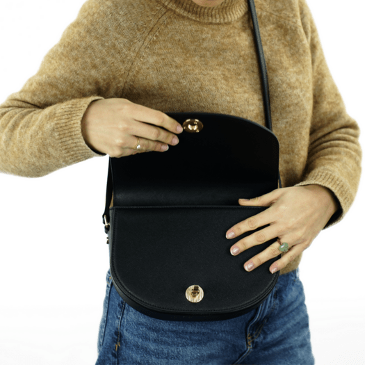 Torba weekendowa podr&oacute;żna sk&oacute;rzana Solier SL39 Astrin czarna 6