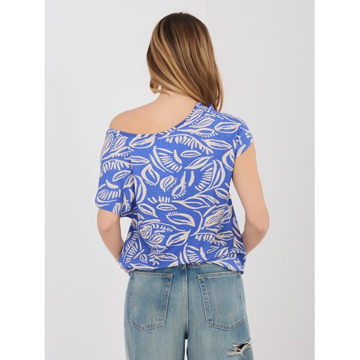 T-shirt-D12110M02646E-ciemny niebieski 1