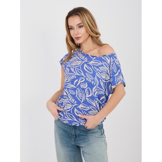 T-shirt-D12110M02646E-ciemny niebieski 3