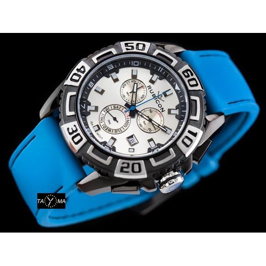 ZEGAREK MĘSKI RUBICON RNFC95 - CHRONOGRAF (zr073a)