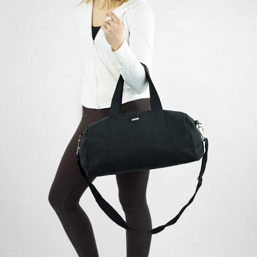 Torba weekendowa podr&oacute;żna sk&oacute;rzana Solier SL39 Astrin czarna 2