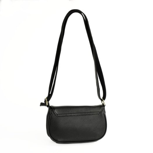 Small Leather Crossbody Bag Solier FL51 Yselle &ndash; Black 6