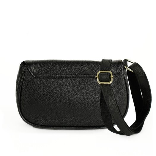 Small Leather Crossbody Bag Solier FL51 Yselle &ndash; Black 5