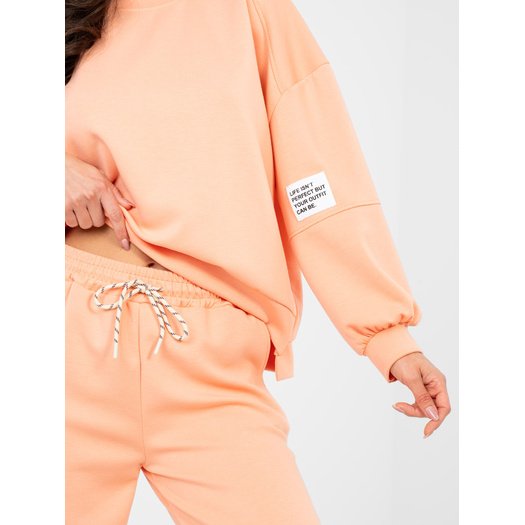Spodnie dresowe-IT-DR-9781.93-jasny pomarańczowy 3