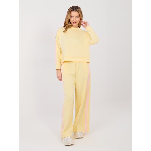 Spodnie dresowe-IT-DR-21772.91-jasny ż&oacute;łty