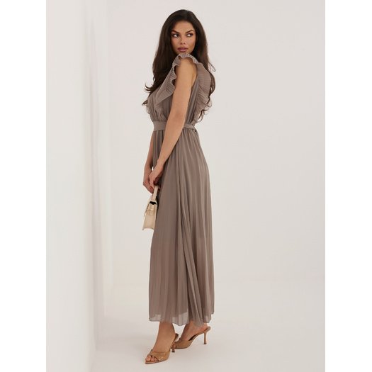 Sukienka-IT-SK-13166.85-ciemny bezowy 2