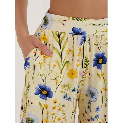 Szorty-D73771M62489KD-jasny ż&oacute;łty 1