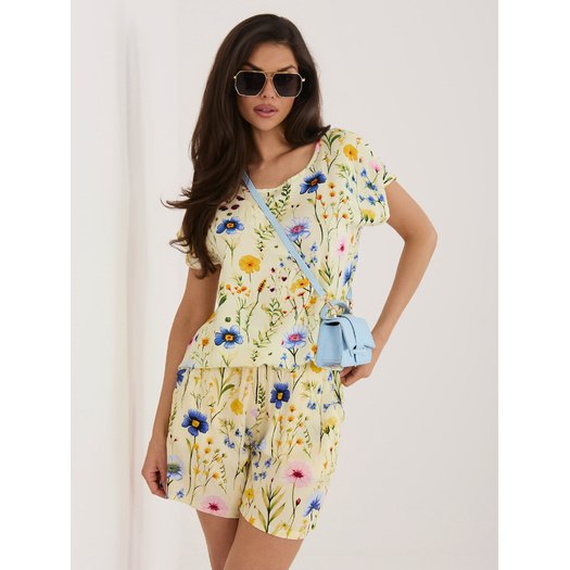 Szorty-D73771M62489KD-jasny ż&oacute;łty 3