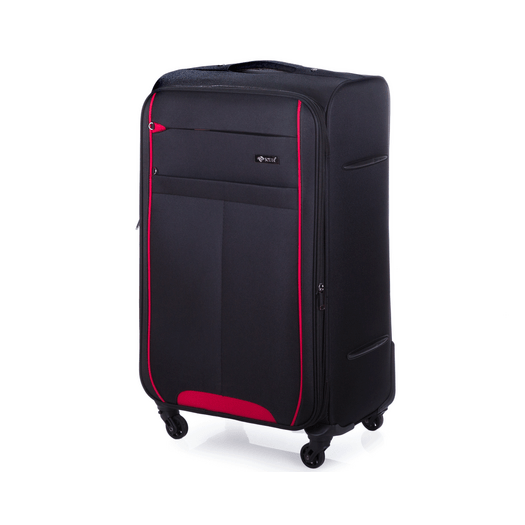Large soft luggage XL Solier STL1311 black-red