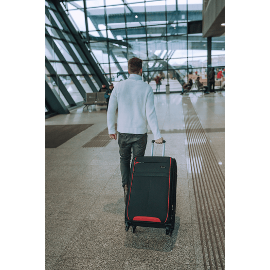 Large soft luggage XL Solier STL1311 black-red 10