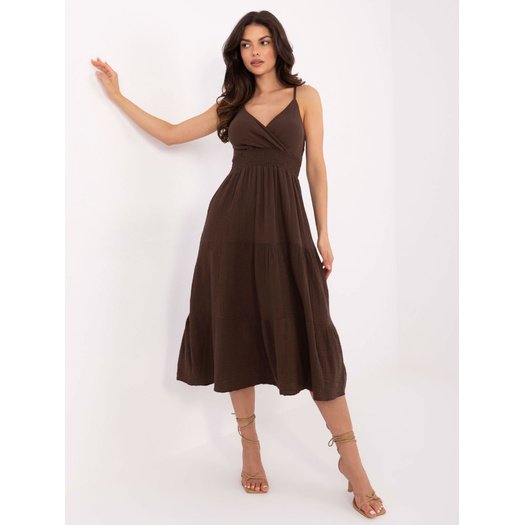 Sukienka-MI-SK-62200.76-ciemny brązowy 1