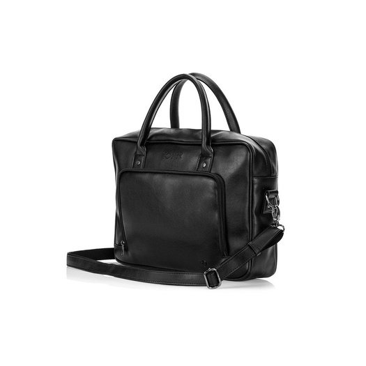 Black shoulder laptop bag Solier S19 FOXFORD