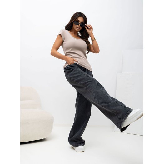 T-shirt-RV-TS-A1360.02P-ciemny bezowy