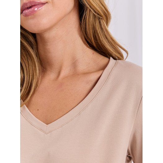 T-shirt-RV-TS-A1095.33-beżowy 4