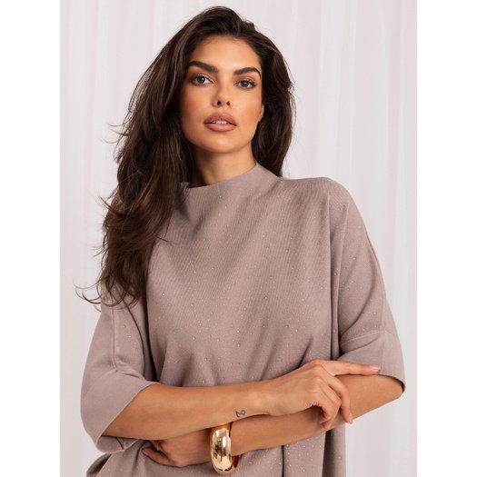 Sweter-IR-SW-BWC6617.75-ciemny bezowy