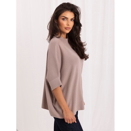 Sweter-IR-SW-BWC6617.75-ciemny bezowy