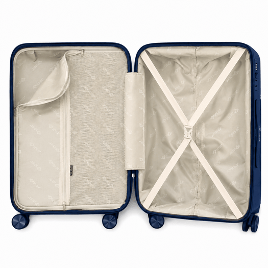 Medium Solier M TORIDE 23  Navy PP Suitcase