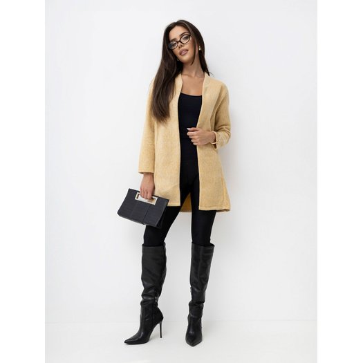 Women's sweatshirt D68500Y02298AVEN, dark yellow