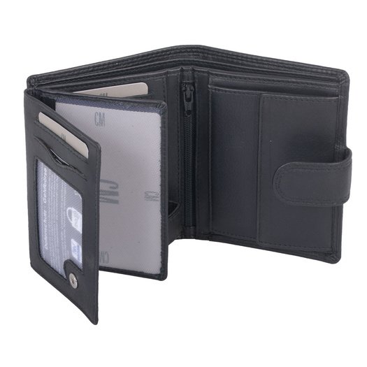 Kombinuota piniginė vyrams CM 2071-65-01 - Juoda