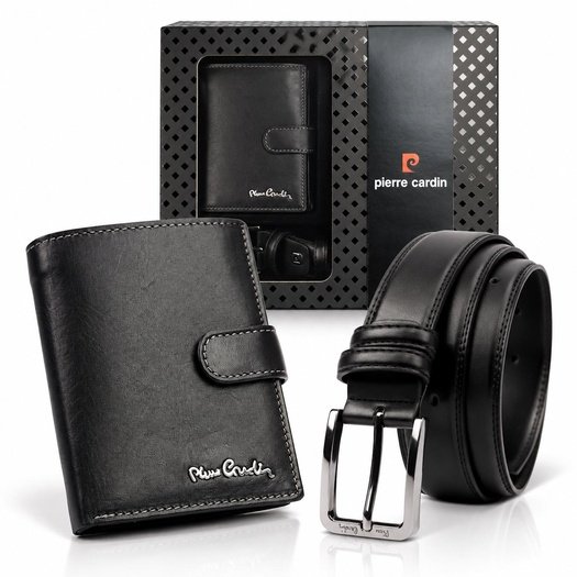 Dovanų rinkinys vyrams piniginė ir diržas Pierre Cardin ZP-009