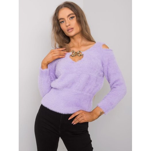 Megztinis-LC-SW-7033.27X-šviesiai violetinis