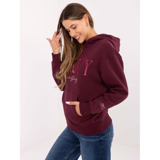 Bluza-D10608BC02802A4NO-bordowy 4