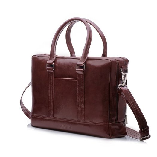 Men's leather shoulder laptop bag SL02 ABERDEEN 11