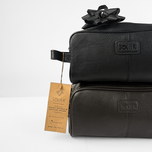 Elegant leather men's beauty bag SOLIER SZETLAND 3