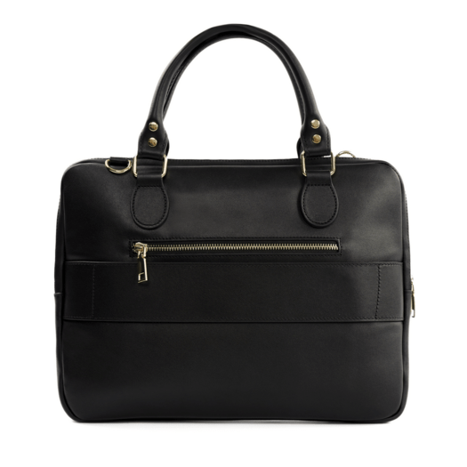 Genuine leather woman s laptop bag 13,3   FL26 Alcamo black with snake pattern 5